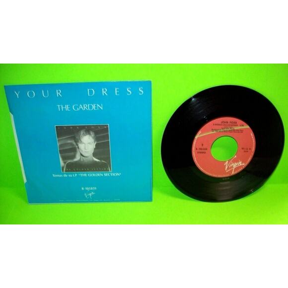John Foxx Your Dress Vinyl 7" Record New Wave Synth-Pop Error Sleeve Spain Rare - Picture 2 of 2